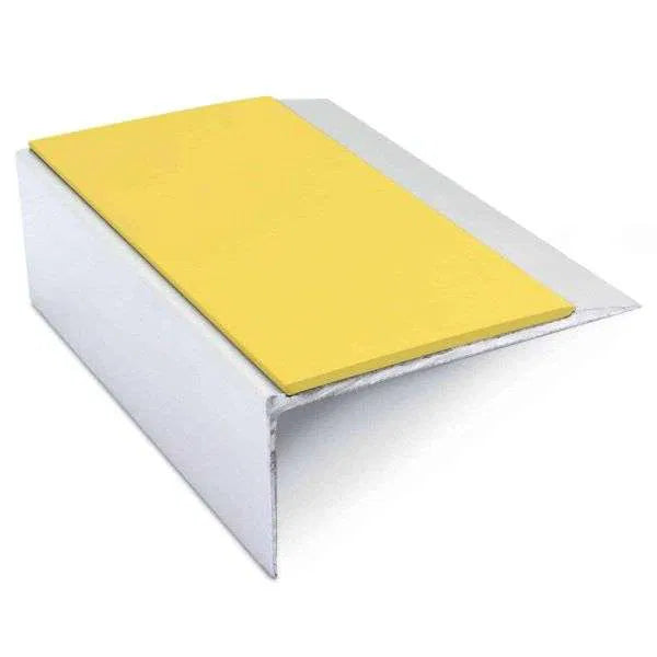 NSL15 66 x 32mm Aluminium Stair Edge Trim with PVC Anti-Slip Insert