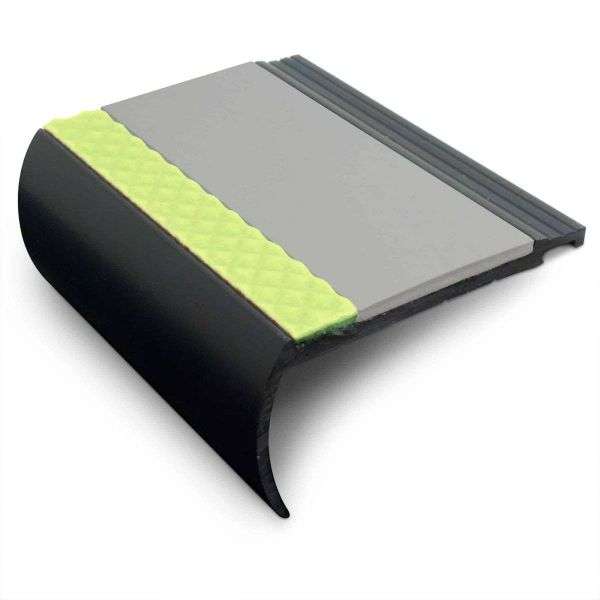 AHB 72x38mm Aluminator® Heavy Duty PVC Stair Nosing – Non-Slip Aluminium Edge