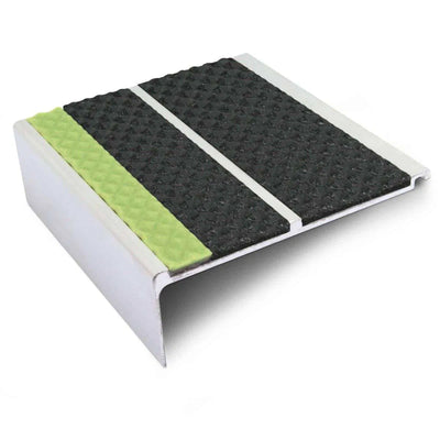 AHD11 91 x 32mm Aluminium Tredsafe Non Slip Stair Edge Trim
