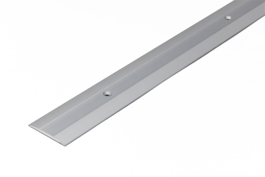 Aluminium Door Threshold Strip 38 MM x 1 M & 2 M Length Carpet to Lamnate Anodised Screw-Fix Silver & Gold - LPOR