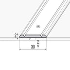 A02 30mm Anodised Aluminium Flat Self Adhesive Door Threshold Strip