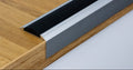 Aluminium Stair Nosing with Rubber Insert 46 MM x 30 MM x 1.2 M & 2.4 M Length Anodised Anti-Slip- PS6