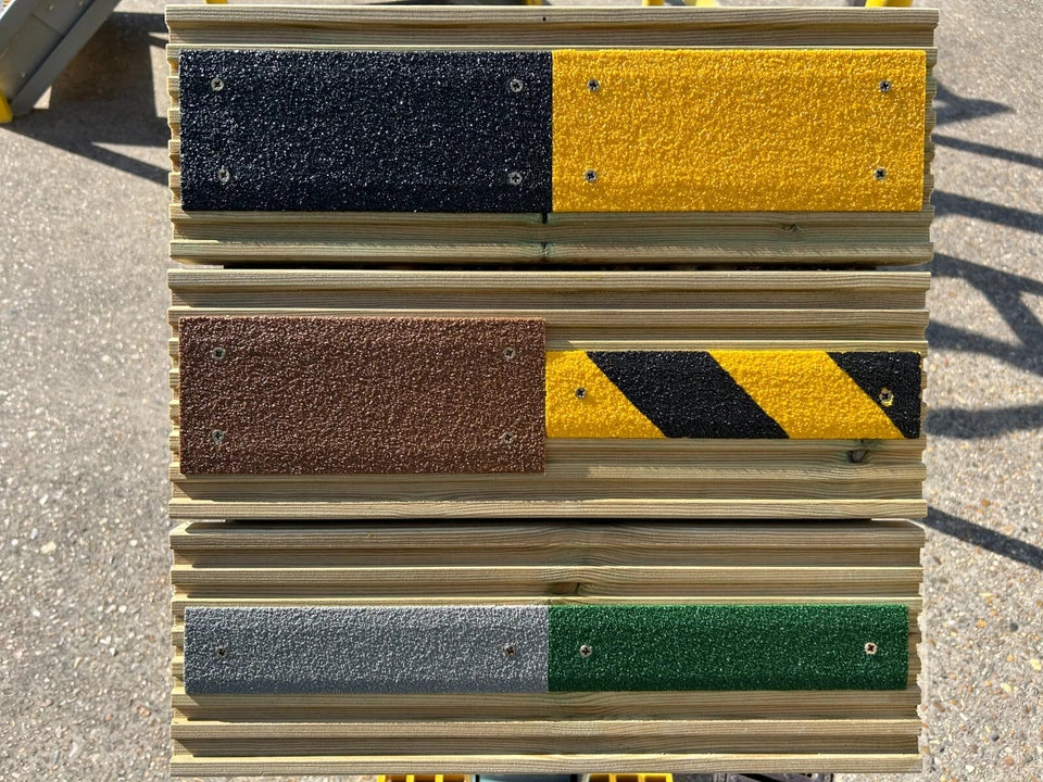 Anti-Slip Decking Strips 50mm & 90mm – GRP TreadGrip | Pre-Drilled, Free Screws