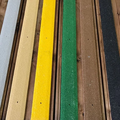 Anti-Slip Decking Strips 50mm & 90mm – GRP TreadGrip | Pre-Drilled, Free Screws