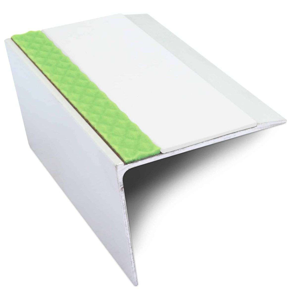 ASL26 67x55mm DDA Compliant Aluminium Non Slip Stair Nosing Edge Trim With Pvc Insert