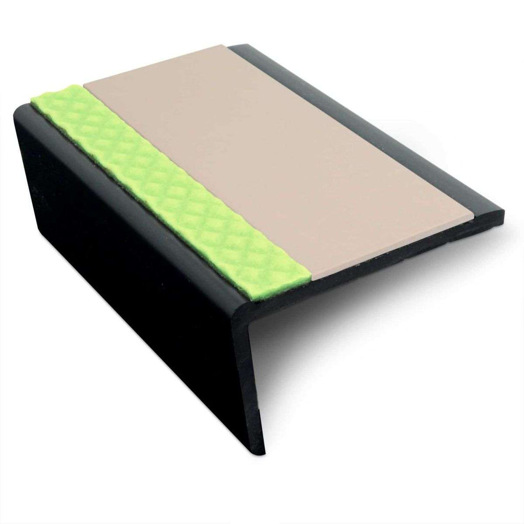 ASP 62.5x35mm Aluminator® Slimline PVC Stair Nosing – Non-Slip Aluminium Edge