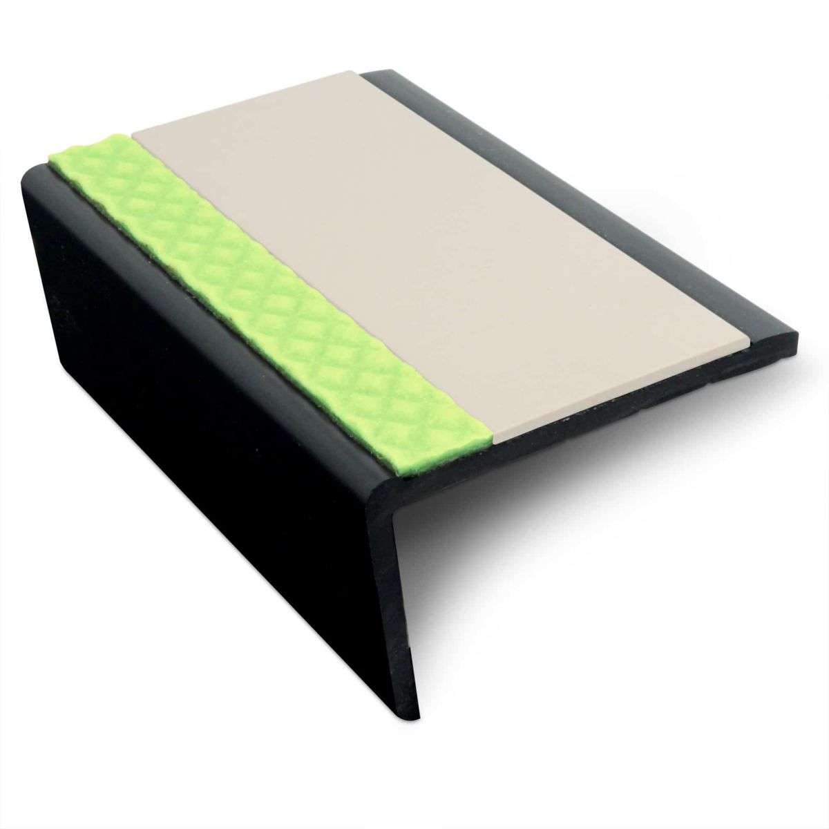 ASP 62.5x35mm Aluminator® Slimline PVC Stair Nosing – Non-Slip Aluminium Edge