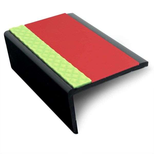 ASP 62.5x35mm Aluminator® Slimline PVC Stair Nosing – Non-Slip Aluminium Edge