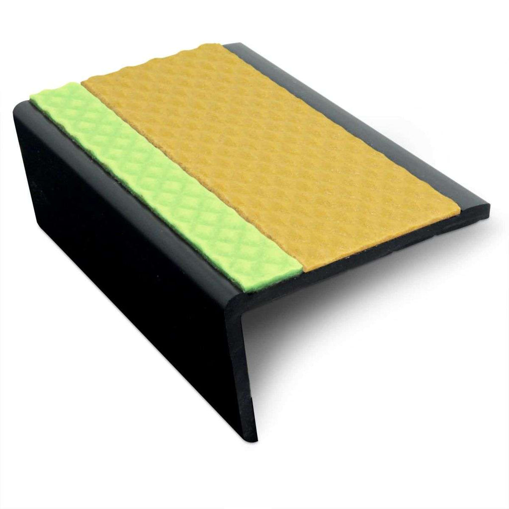 ASR – 63 x 35mm Tredsafe Non Slip Aluminator® Slimline PVC Stair Nosing