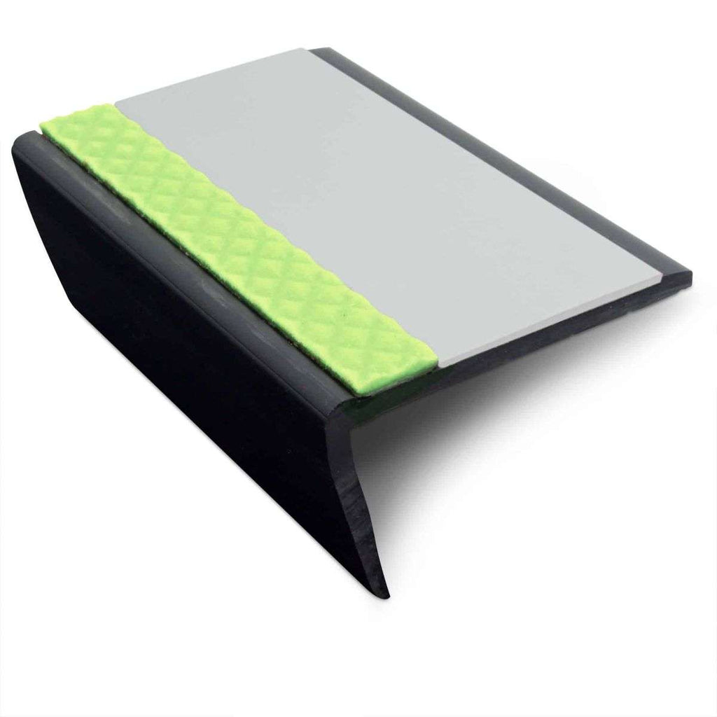 ASR 63x35mm Aluminator® Slimline PVC Stair Nosing – Non-Slip Aluminium Edge
