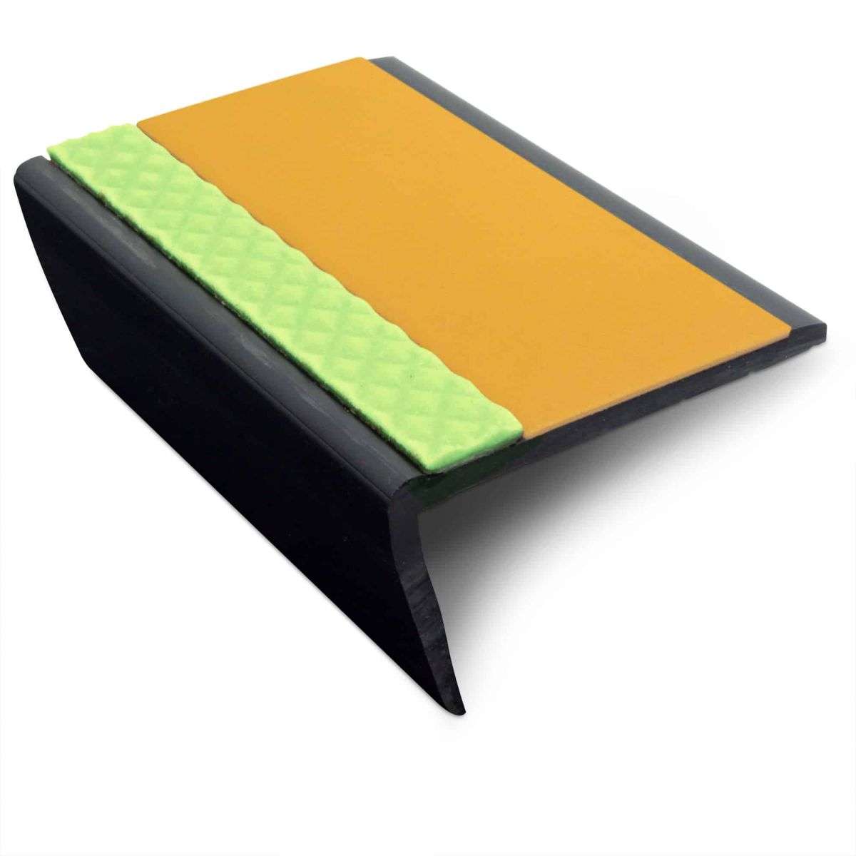 ASR 63x35mm Aluminator® Slimline PVC Stair Nosing – Non-Slip Aluminium Edge