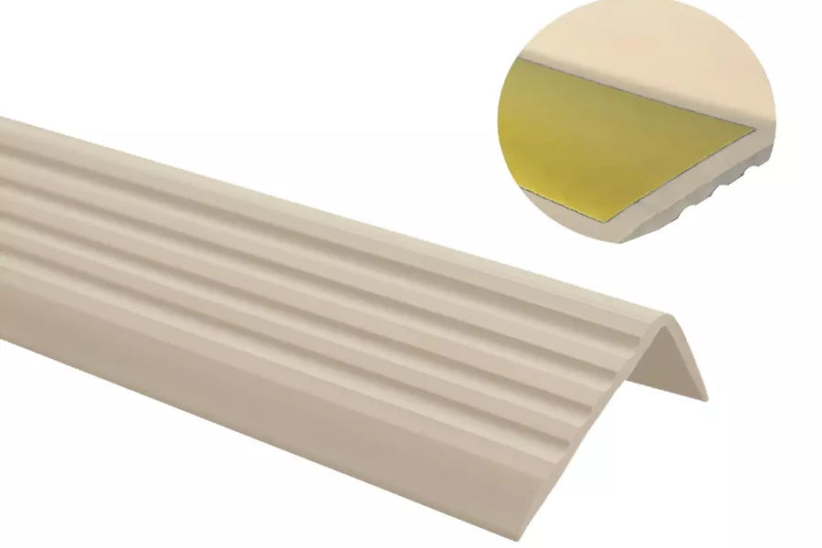 Self adhesive non slip PVC stair nosing40 MM x 25 MM x 1.18 M Length ND