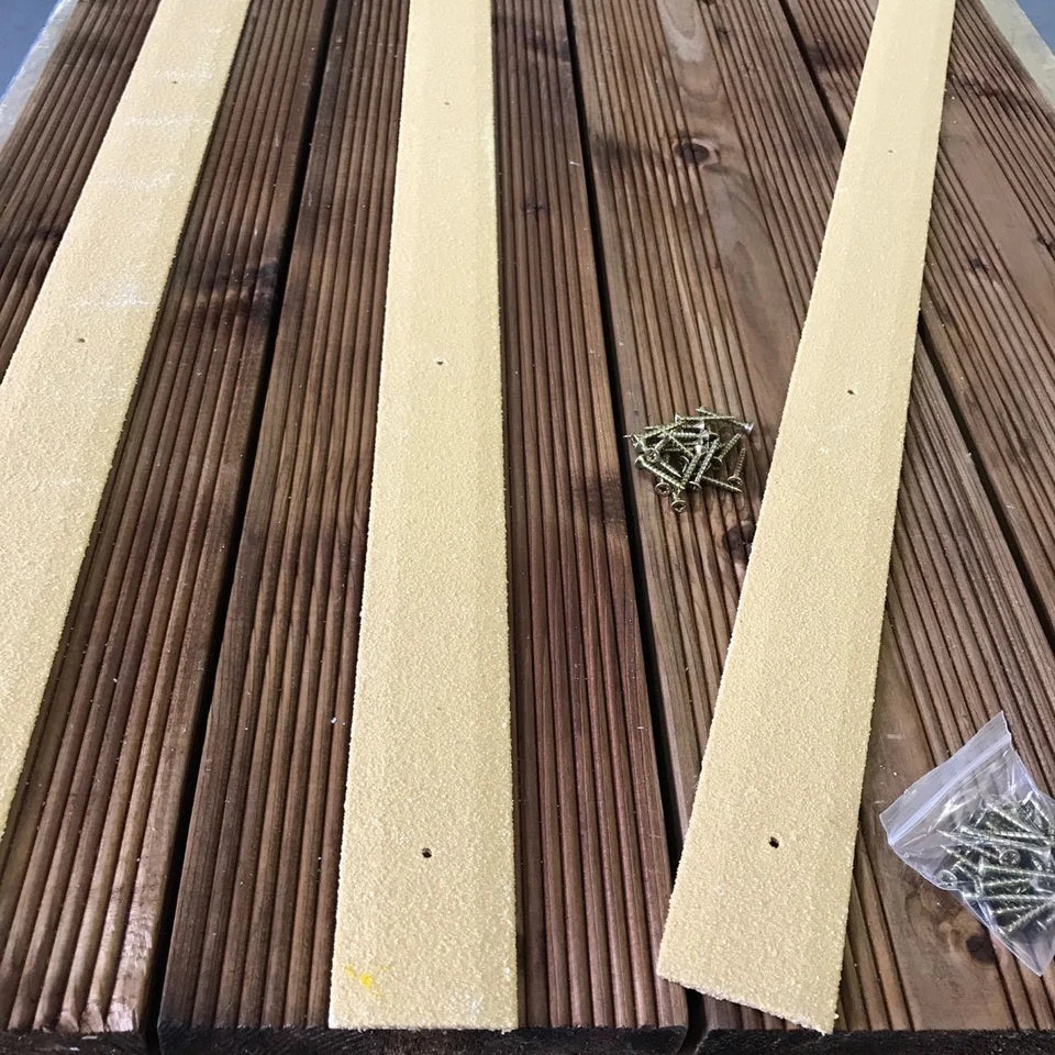 Anti-Slip Decking Strips – GRP TreadGrip 50mm | Screws Included