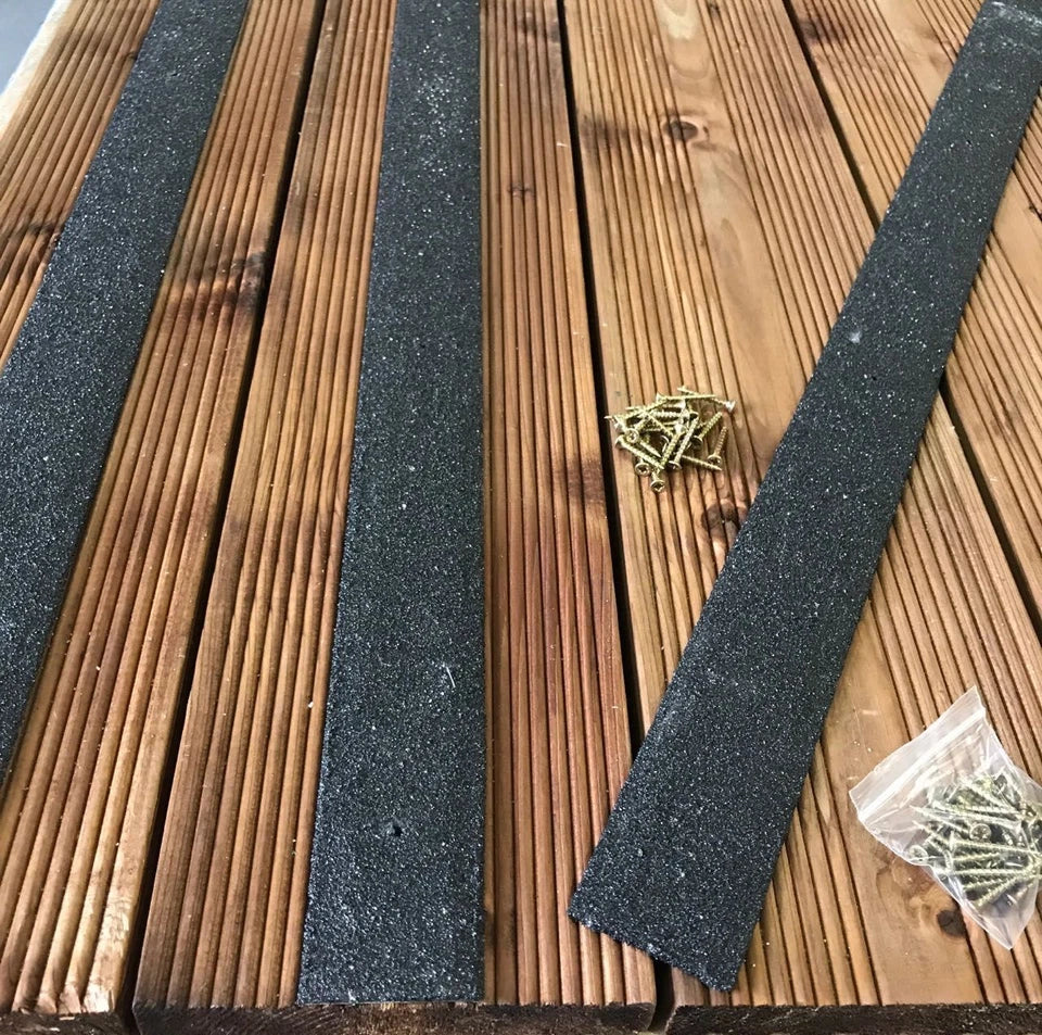 Anti-Slip Decking Strips – GRP TreadGrip 50mm | Screws Included