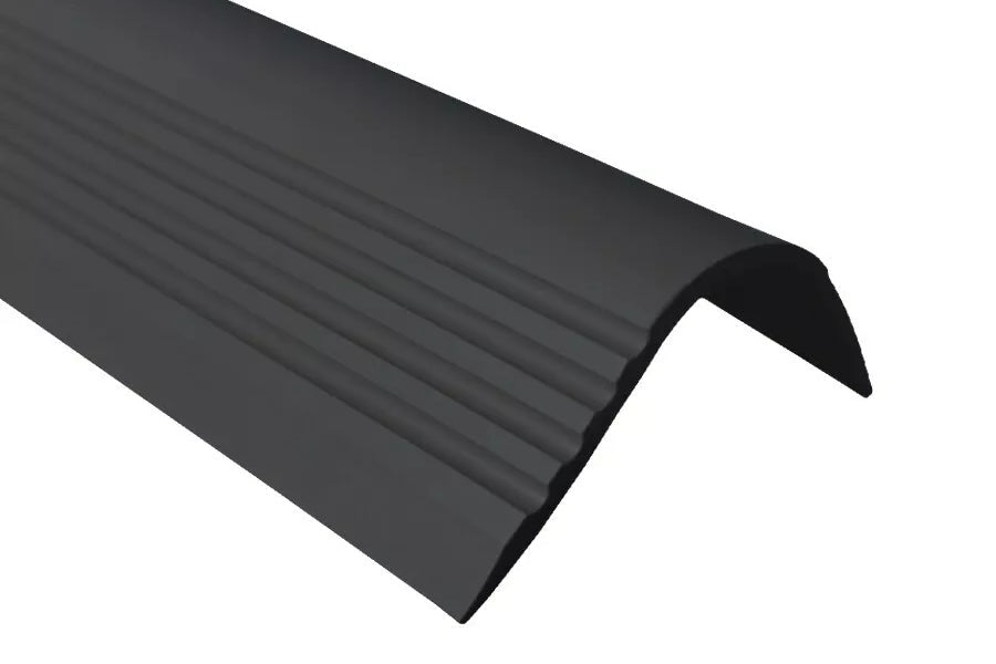 Non Slip PVC Rubber Stair Nosing 52 MM x 40 MM x 1.18 M Length RGPT