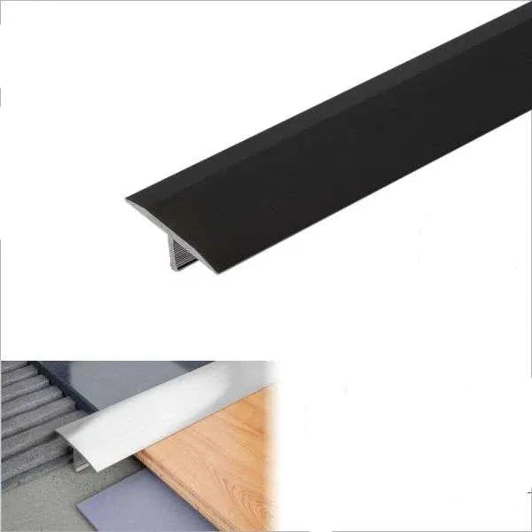 A55 18mm Anodised Aluminium T-Bar Threshold Strip for Tile Transitions