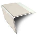 NSL28 DDA Compliant Aluminium Stair Nosing 75x58mm – Non-Slip Edge Trim with PVC Insert