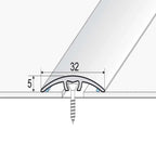 A66 32mm Aluminium Wood Effect Door Threshold Strip