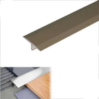 Metallic strip with dimensions and color information on a white background