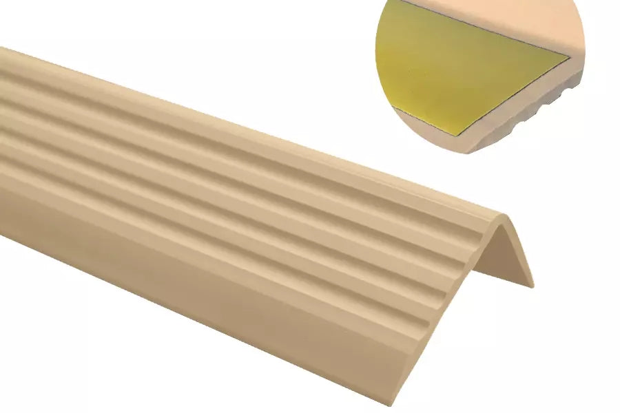 Self adhesive non slip PVC stair nosing40 MM x 25 MM x 1.18 M Length ND