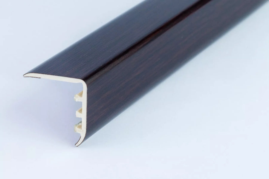 uPVC Stair Nosing 30 MM x 30 MM x 0.9 M Length Wood Effect Profile
