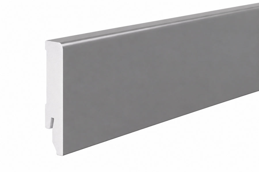 Skirting Board 80 MM x 14 MM  2200 mm Length Polystyrene  Wall Floor Edge Trim Various Colours -Decor