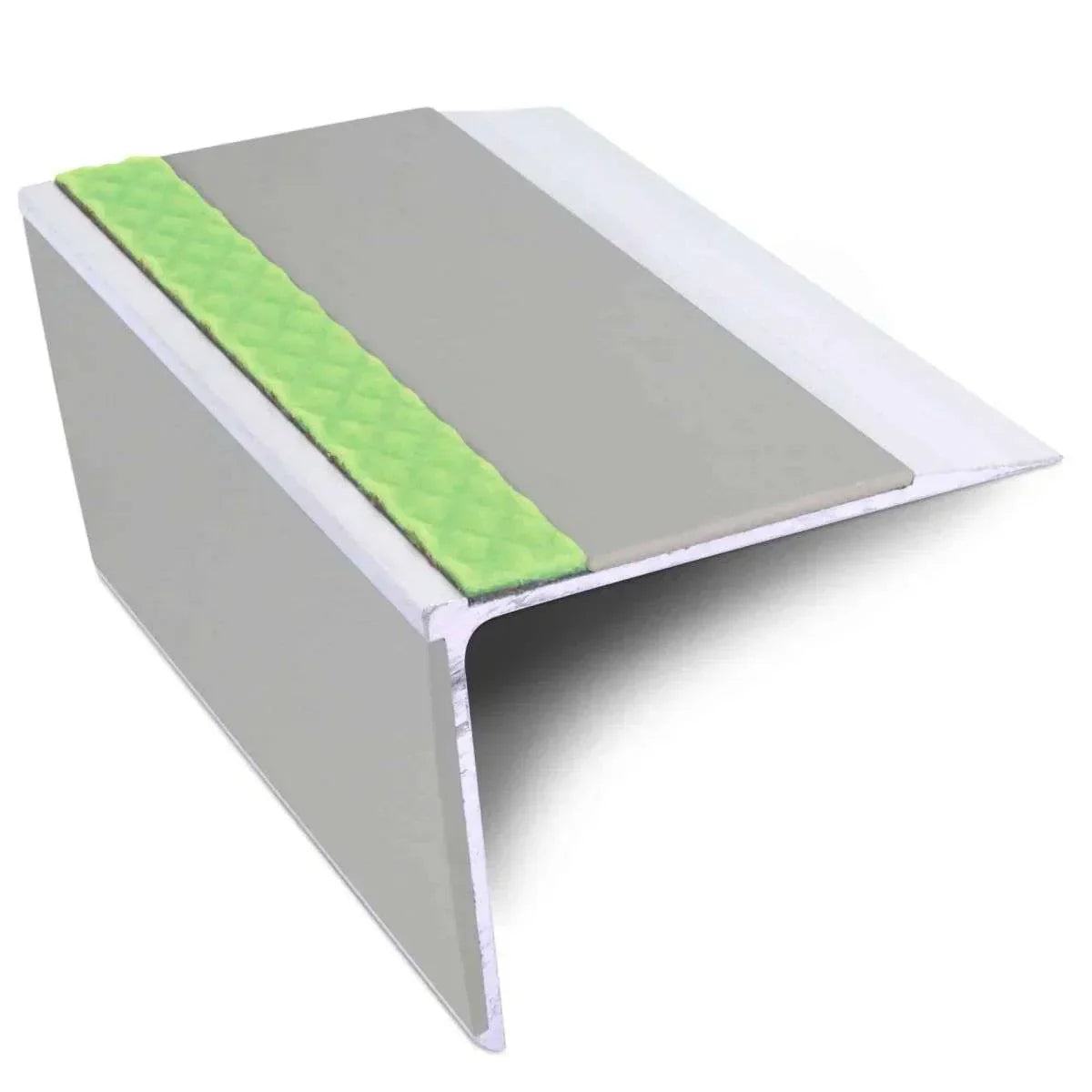 ASL27 75x58mm DDA Compliant Aluminium Non Slip Stair Nosing Edge Trim With Pvc Insert