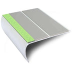 ASL29 87x40mm Aluminium Non Slip Stair Nosing Edge Trim With Pvc Insert