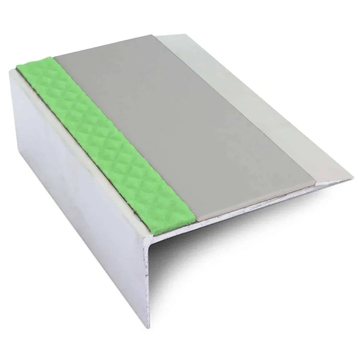 ASL15 66x32mm Aluminium Non Slip Stair Nosing Edge Trim With Pvc Insert
