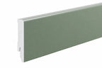 Skirting Board 80 MM x 14 MM  2200 mm Length Polystyrene  Wall Floor Edge Trim Various Colours -Decor