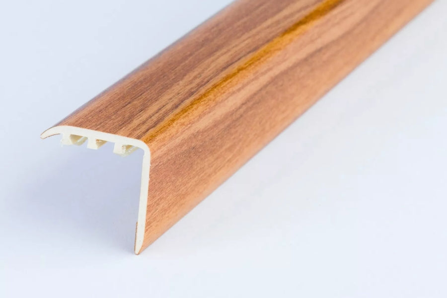 uPVC Stair Nosing 30 MM x 30 MM x 0.9 M Length Wood Effect Profile