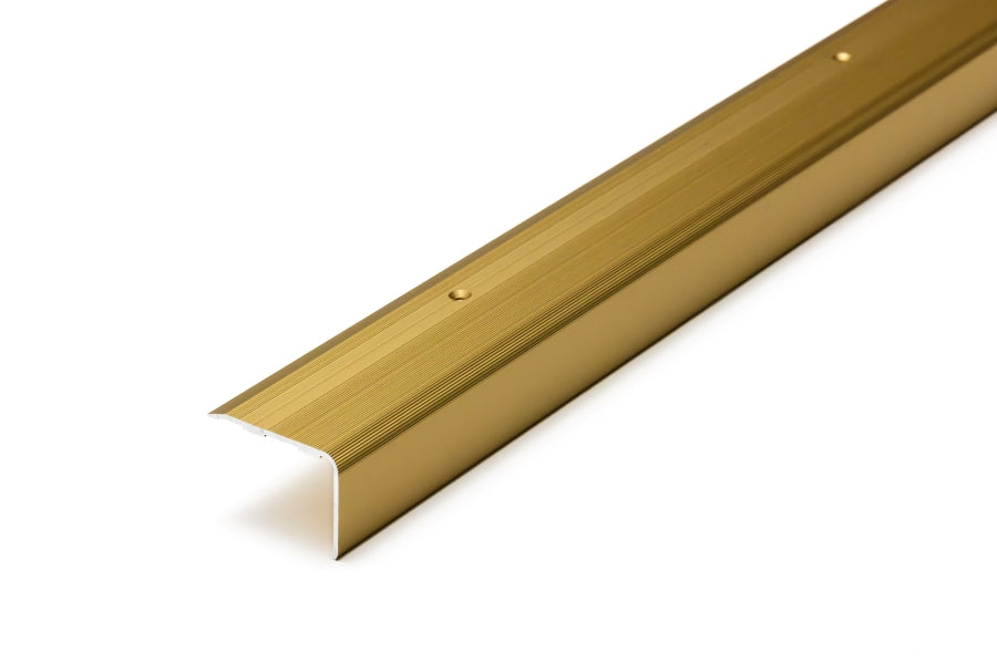 Aluminium Stair Nosing 48mm x 34mm x 118cm Length Step Edge Trim Anodised Silver, Gold, Champagne- SN RY48