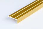 Aluminium Stair Nosing 25 MM x 10 MM x 1 M Length Anodised Grooved Anti-Slip- LSW10