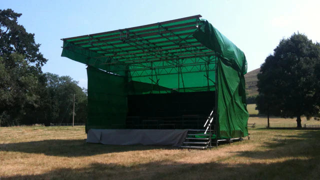 Waterproof Tarpaulin Sheet 170gsm Mono Cover Green – Heavy-Duty Reinforced Cover with Eyelets for UK Industrial Use