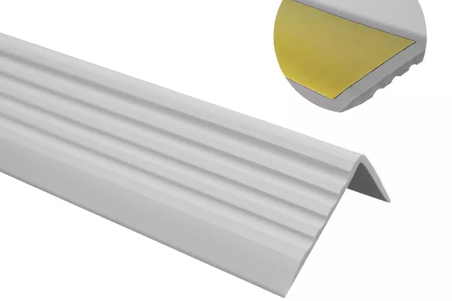 Self adhesive non slip PVC stair nosing40 MM x 25 MM x 1.18 M Length ND