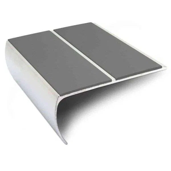 NSL29 Aluminium Anti-Slip Stair Nosing 87x40mm – Heavy-Duty Edge Trim with PVC Insert