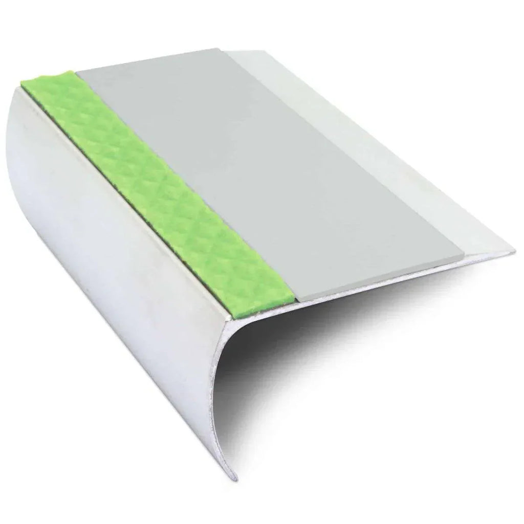 ASL25 69x40mm Aluminium Non Slip Stair Nosing Edge Trim With Pvc Insert