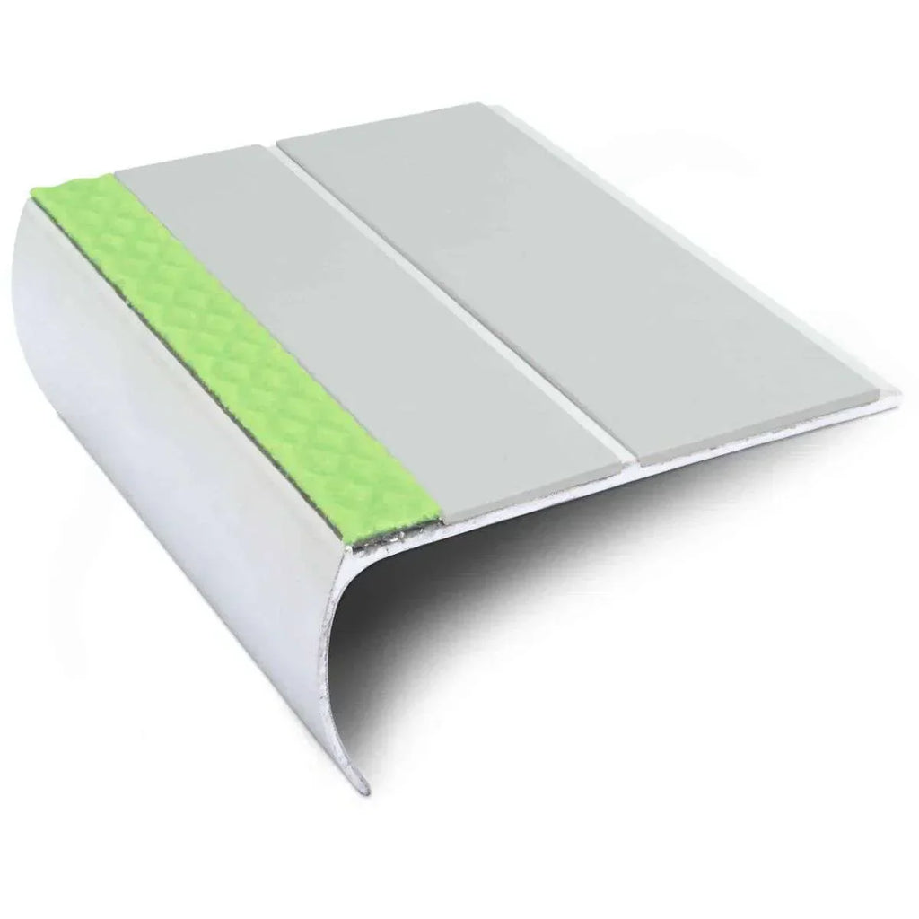 ASL29 87x40mm Aluminium Non Slip Stair Nosing Edge Trim With Pvc Insert