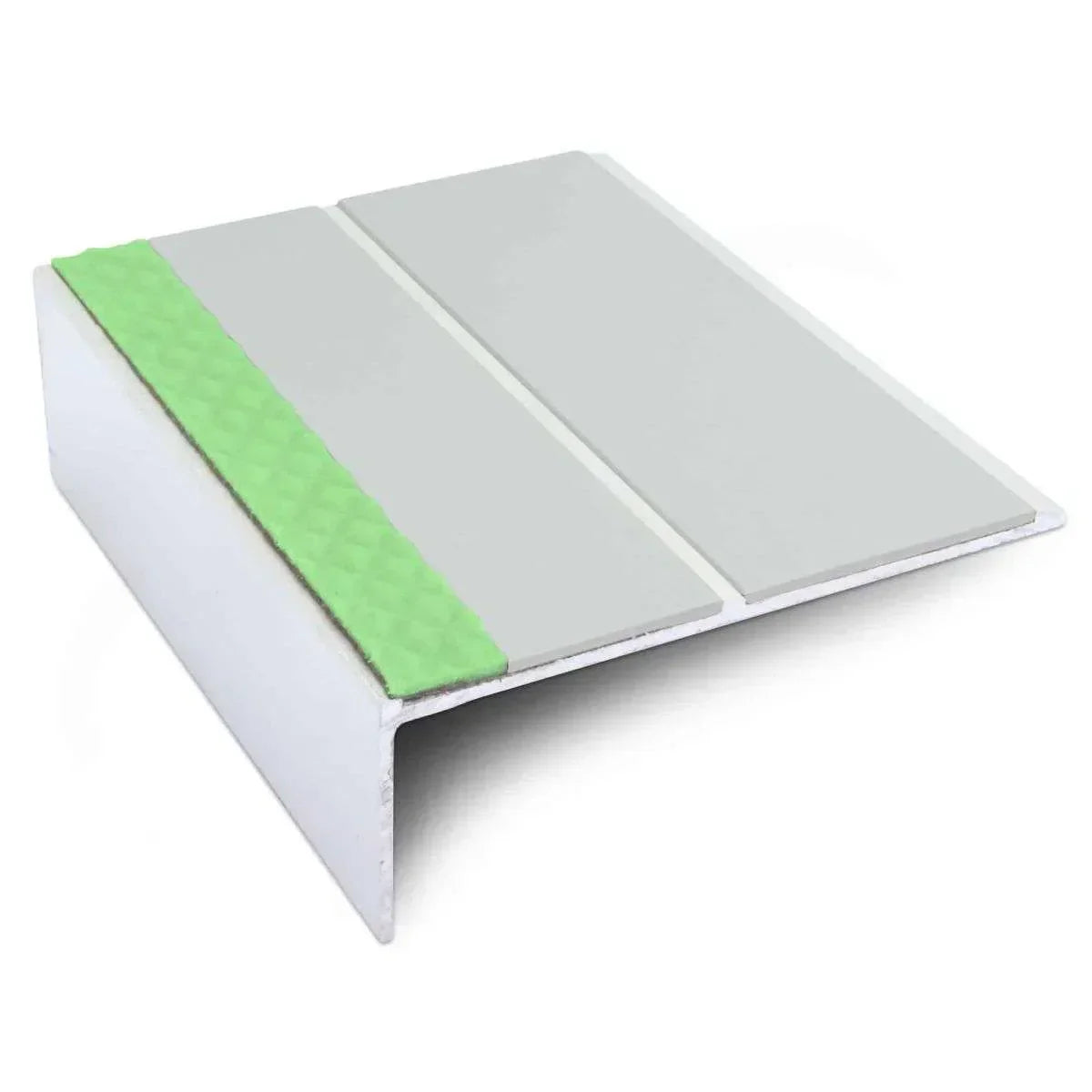 ASL09 85x30mm Aluminium Non Slip Stair Nosing Edge Trim With Pvc Insert