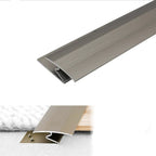 Metallic strip with INOX label on a white background