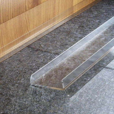 Transparent 18mm PVC Kitchen Plinth Seal Strip – 3m – 3, 5 & 10 Packs