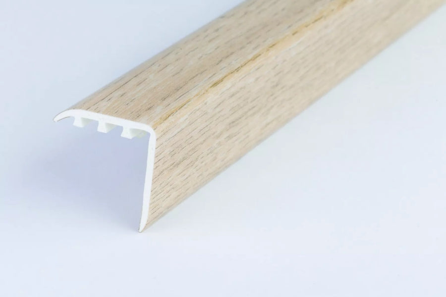 uPVC Stair Nosing 30 MM x 30 MM x 0.9 M Length Wood Effect Profile