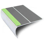 ASL29 87x40mm Aluminium Non Slip Stair Nosing Edge Trim With Pvc Insert