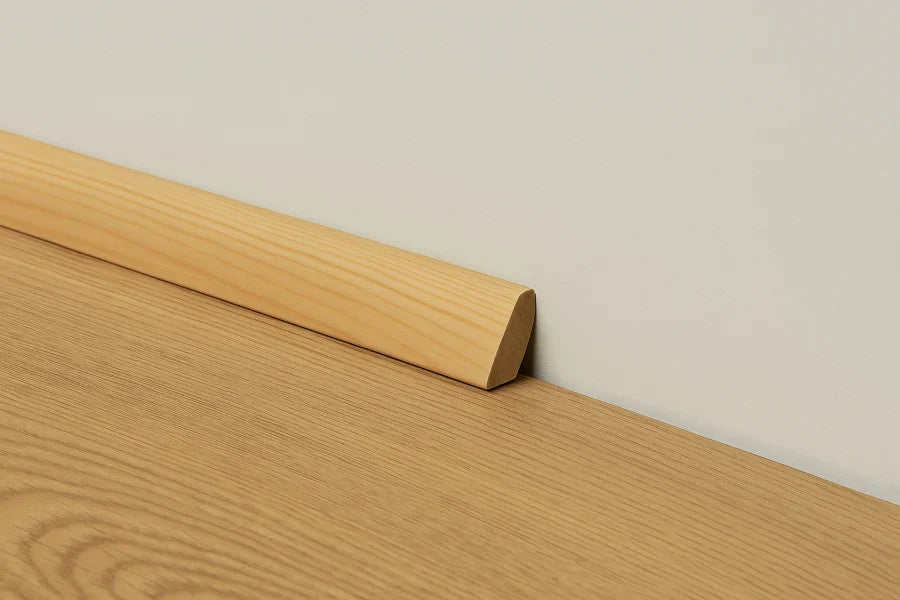 Pine Wood Scotia Beading 25×25mm & 30×30mm – Smooth & Grooved Trim Moulding Strip (1m & 2.4m)