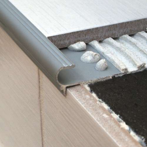 NAT – Tile-In Bullnose 10 and 12mm Matt Silver