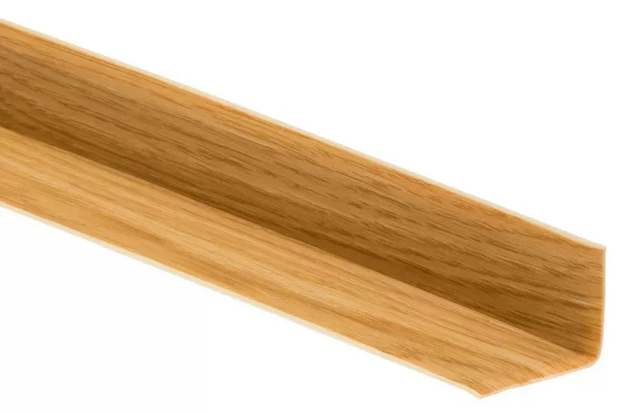 Self-Adhesive Flexible PVC Skirting Board 28×24mm – 5m Soft Floor & Wall Edge Trim, Wood Effect