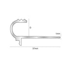 NAT – Tile-In Bullnose 10 and 12mm Matt Silver