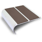 NHD13 91 x 35mm Aluminium Non-Slip Stair Nosing – Wide Step Edge Protection