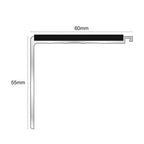 NHD17 Aluminium Non-Slip Stair Nosing – 60 x 55mm Safety Edge