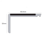 NHP – 60.4 x 32mm Tredsafe Non-Slip Heavy Duty Hard Nose PVC Stair Nosing